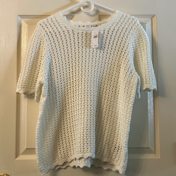 Gap white open knit sweater size L - Picture 1 of 4